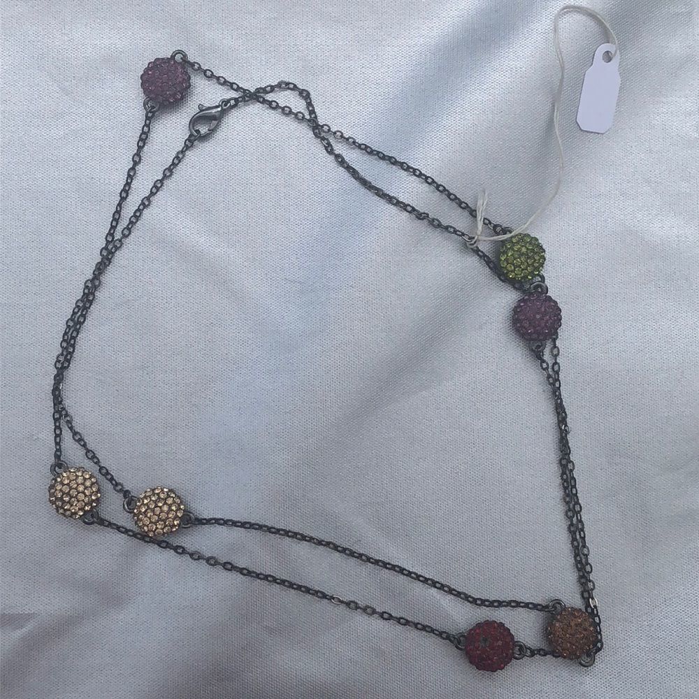 Multi use Swarovski multi color crystal necklace "Check out the video"!